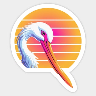 cool stork aesthetic Bird Lovers enthusiast hiking Sticker